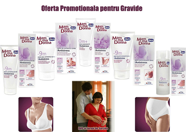 Oferta promotionala gravide - Gratuit DVD-ul Jurnal de Sarcina - Creme si articole utile pentru perioada sarcinii